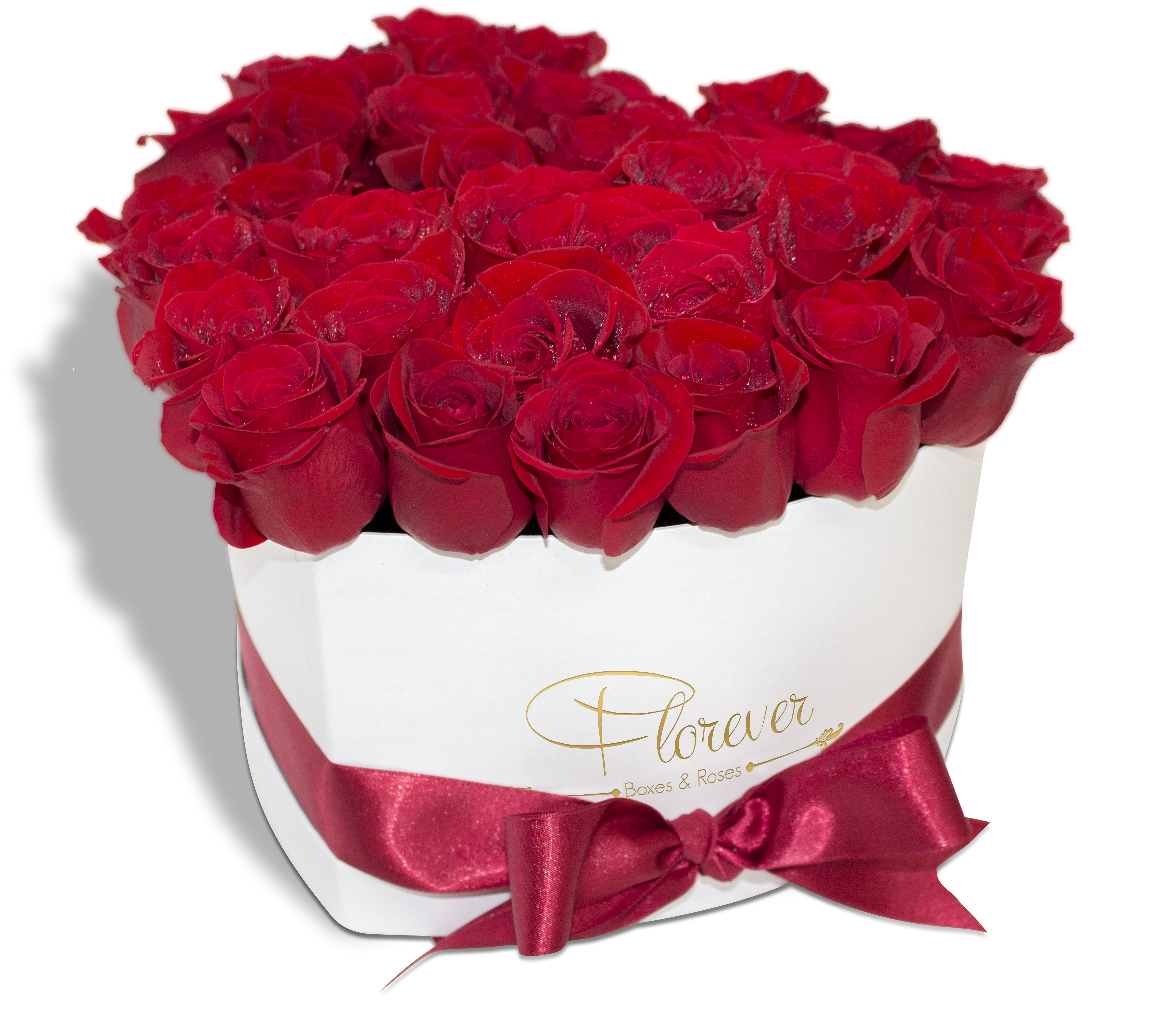 
	Color de rosas disponibles: Rojo, fucsia,  amarillo, blanco.
	
	
	Color de box disponibles: Blanco, rojo.
	
	
	Descripción: 36 a 39 rosas naturales en un handcrafted box.
	
