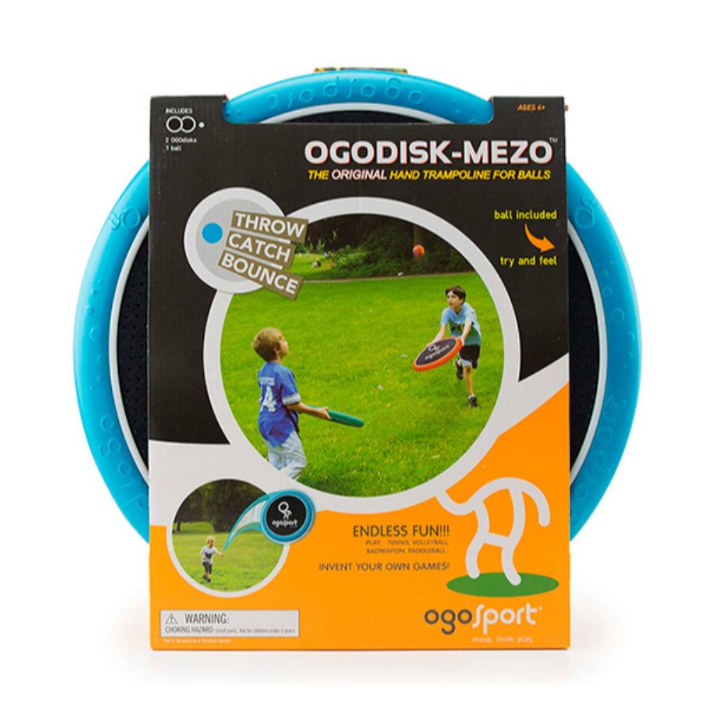 DE 3 AÑOS A MÁS

El ogodisk mezo set es ideal par jugar en espacios grandes. Tiene un borde delgado para ser utilizado por manos pequeñas.

Contenido:

• 02 discos trampolines de 15” en color azul y naranja. 

• 01 pelota OgoSoft.

Materiales:

• Gomaeva, Nylon-spandex.

 
