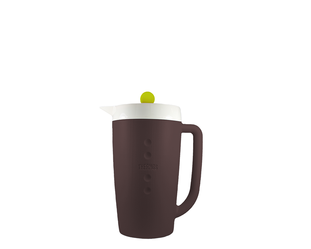 Características:

Capacidad: 1.5L
	Conserva líquidos fríos por 10 horas
	Material: poliuretano
	No retiene olores
	Medidas: 28.5 cm x 12 cm x 21 cm (alto x ancho x longitud)

