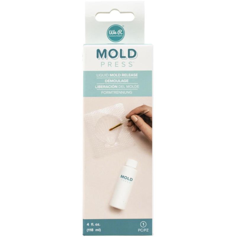Mold Press Release  4 oz. 

Sirve para remover con facilidad los moldes creados por la Mold Press de We R Memory Keepers. Este producto se aplica al molde, creando una capa antiadherente.

Equipo Scrapyart
