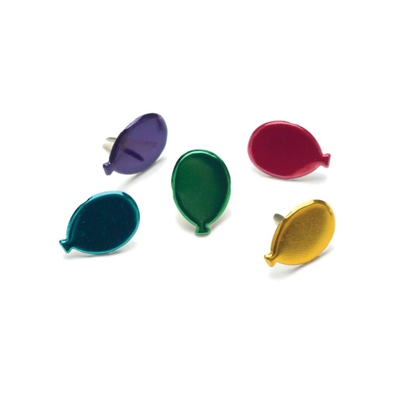 Brads de metal decorativos, especiales para tus proyectos de scrapbooking y otras manualidades.
