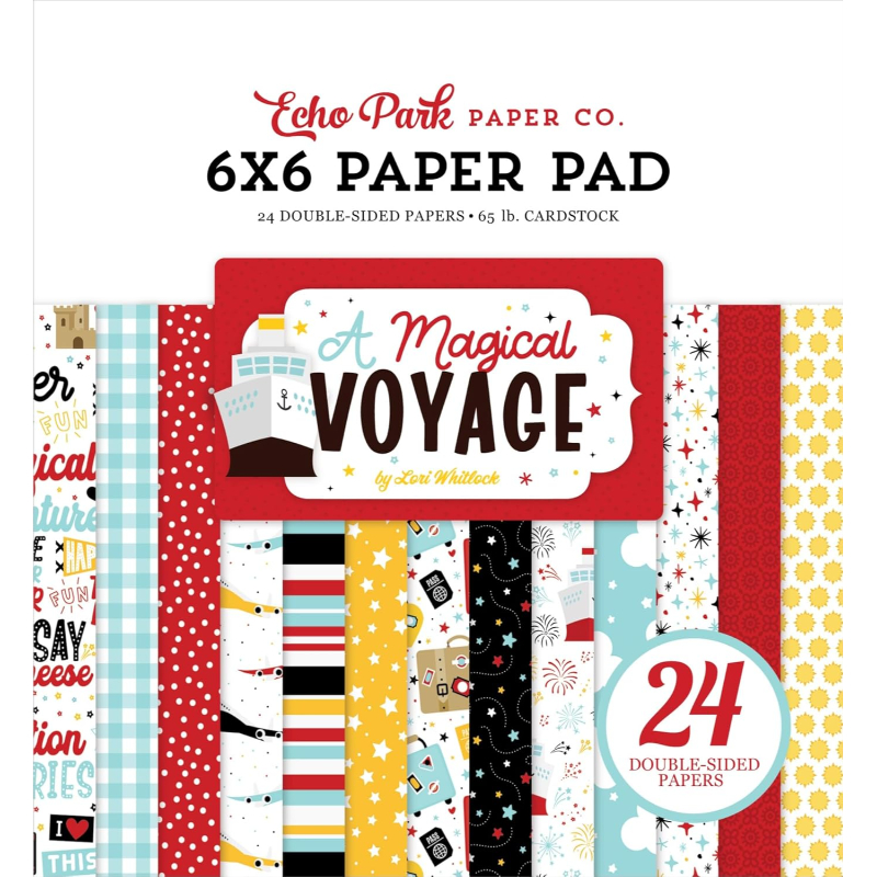 Este block de cartulinas cuenta con 24 hojas de papel de doble cara. Presenta los mismos diseños que los papeles de 12&quot; x 12&quot;, solo que en una versión más pequeña. Se puede usar en tarjetas, páginas de álbumes de recortes y álbumes de fotos, etiquetas, diarios, planificadores y otros proyectos de elaboración de papel y medios mixtos. Este papel no contiene ácido ni lignina. 

medidas: 15 cm x 15 cm
