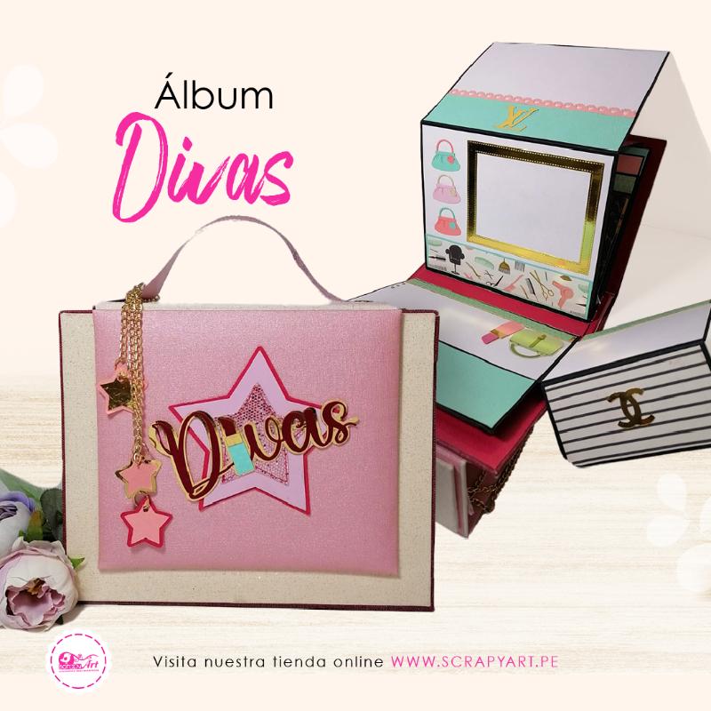Album &quot;DIVAS&quot; (Terminado)

Guarda tus fotos de esos inolvidables momentos.

Terminado y listo para que lo disfrutes o regales .

- Album con 3 estructuras diferentes .

-Dimensión del álbum: 20 x 16cm

-Capacid 25 Fotos 

Consulta: 982878609
