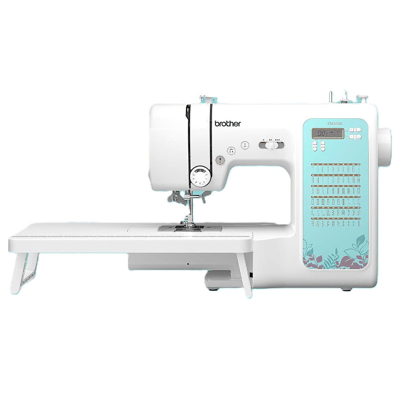 Características Principales


	60 puntadas de costura incorporadas y cada una de ellas con funciones ajustables
	Velocidad de hasta 750 puntadas por minuto
	7 estilos de ojales automáticos, de un solo paso
	Pantalla LCD para fácil selección de puntada
	Almacenamiento de accesorios: Sí
	Pies especiales adicionales disponibles: Sí
	Tipo de visualización: LCD
	Puntos de arrastre: 6
	Tipo de iluminación: LED
	Tecla de posición de aguja (arriba / abajo): Sí
	Posición de detención de aguja arriba / abajo: Sí
	Sistema de enhebrado de aguja: Automático
	Número de pies prensatelas: 9
	Cantidad de puertos USB: Ninguna
	Nivelación del prensatelas: Sí
	Bobina de fijación rápida: Sí
	Pies especiales incluidos: Sí
	Botón de inicio / detención: Sí
	Tipo de selector de puntada:Marcar
	Tensión del hilo: Manual
	Mesa Ancha incluida: Sí
	Área de trabajo: 15,75 x 9,91 cm
	Garantía 2 años


​Pies Accesorios incluidos 


	pie para ojales, pie para sobrehilado, pie para monograma, pie para cremalleras, pie para zig-zag, pie para puntada invisible, pie para puntada invisible, pie especial para botones.


​contenido de la caja 


	aguja gemela, bobina x4, pie movil, abreojales, cepillo de limpieza, portacarrete adicional, pedal, tabla ancha, estuche protector, soporte de prensatela de pespunte,aguja de punta redonda, paquete de agujas, prensatela para acolchado, lapiz calador, prensatela de parcheo1/4, caja de bobina, destornillador en forma de L.


​​​CAPACITACION GRATUITA VIRTUAL O PRESENCIAL EN NUESTRO TALLER.

MALETIN DE REGALO PARA TU MAQUINA

 

 
