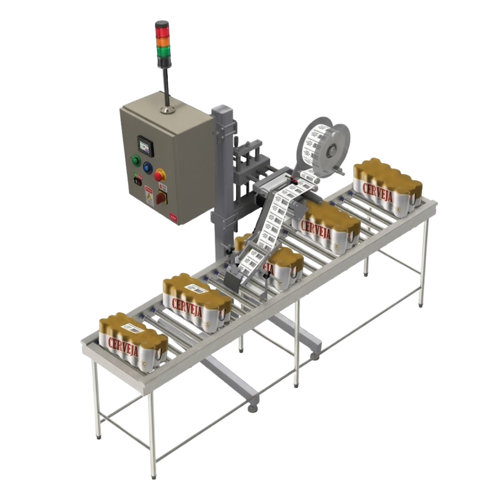 Equipo automático desarrollado para realizar aplicaciones de etiquetas autoadhesivas de forma rápida y con una alta precisión. Cuenta con ajustes mecánicos y digitales para facilitar el cambio de productos y etiquetas.


	Uso sugerido: Productos de superficie plana, como fardos, paquetes, cajas, baterías y bandejas.


 
