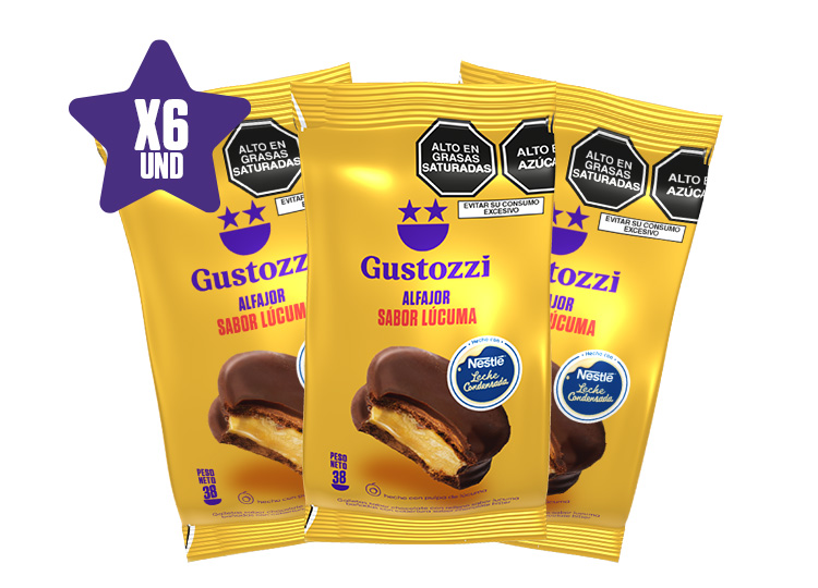 6 ALFAJORES NESTLE LÚCUMA

PESO: 38 GR
