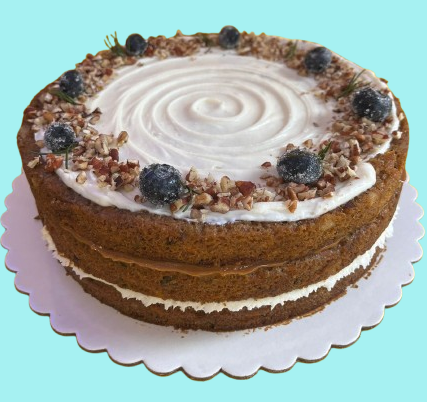 Torta con tres deliciosas capas de bizcocho de zanahoria y pecanas, con relleno de manjar blanco y queso crema. Decorada con queso crema, pequeños trozos de pecanas y arandanos caramelizados 

 

Medidas: 22 cm de diámetro, 7 cm de altura

 

Porciones: 10 a 12
